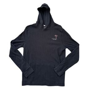 Hurley pull over hoodie/Thermal shirt, size Medium, Black Thermal Hoodie